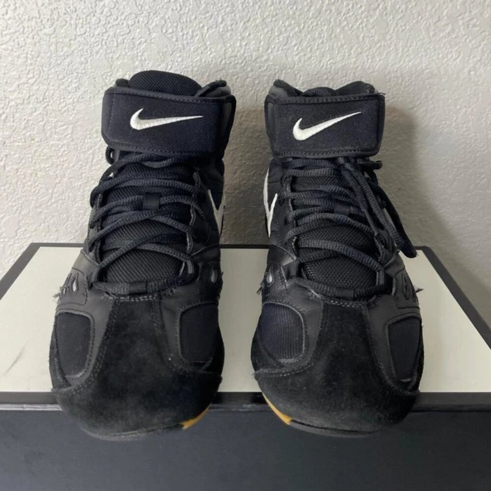Nike Speedsweep V 309147-012 Wrestling‎ Shoes Black Leather Lace up Mens 11.5 US